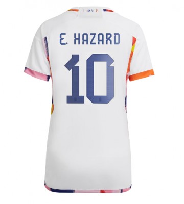 Belgium Eden Hazard #10 Replica Away Stadium Shirt for Women World Cup 2022 Short Sleeve